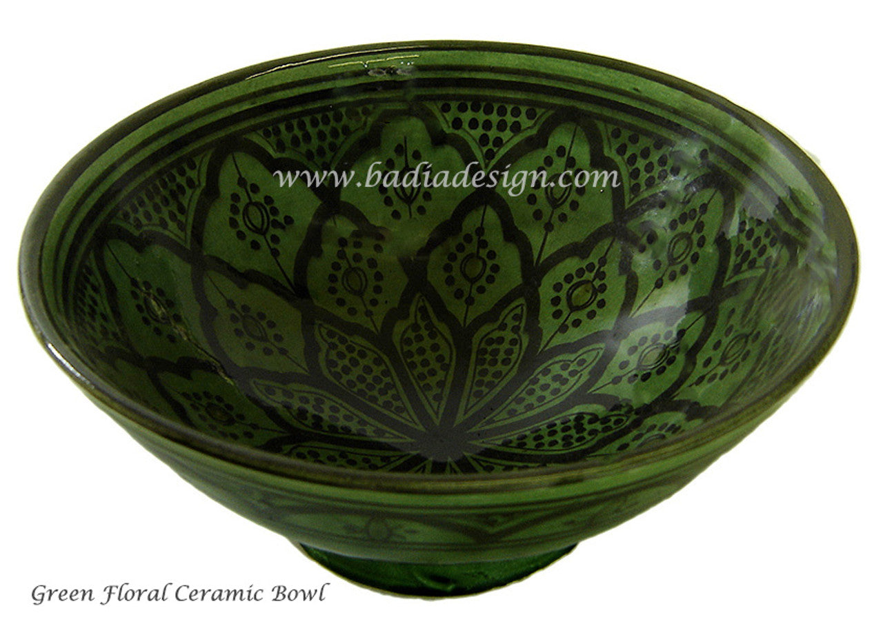 Moroccan Hand Painted Ceramic Bowl