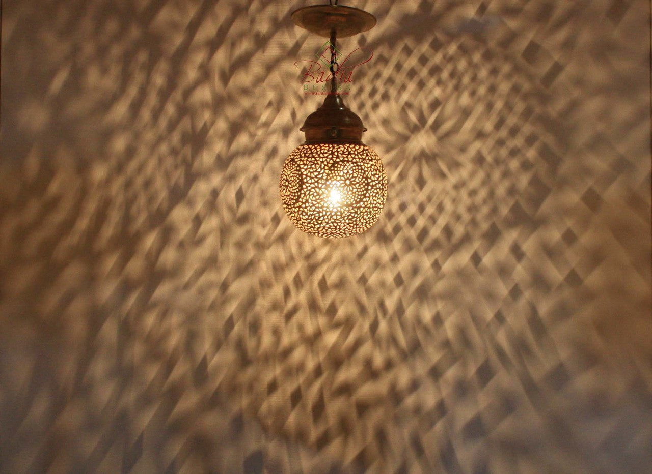 Hanging Brass Silver Copper Pendant Lamp