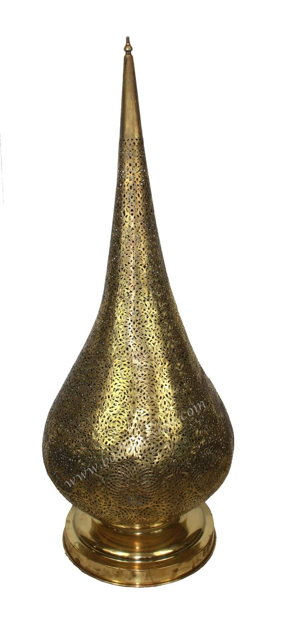 Large Brass Floor Lantern