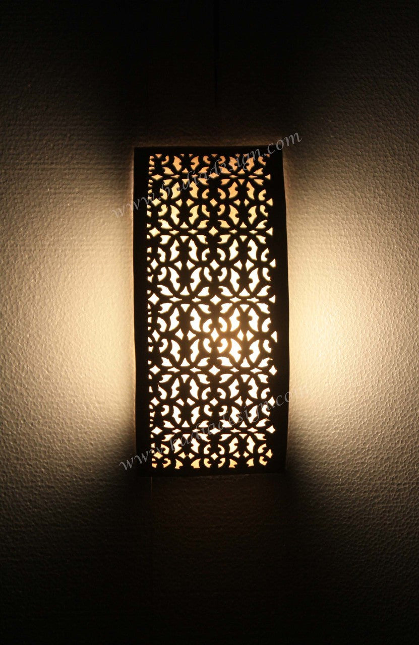 Half Moon Brass Wall Sconce