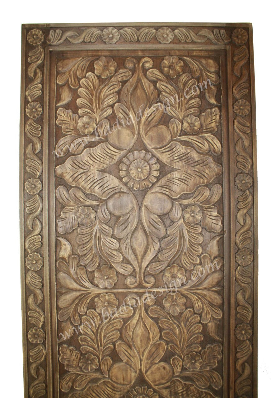 Hand Carved Wooden Panel