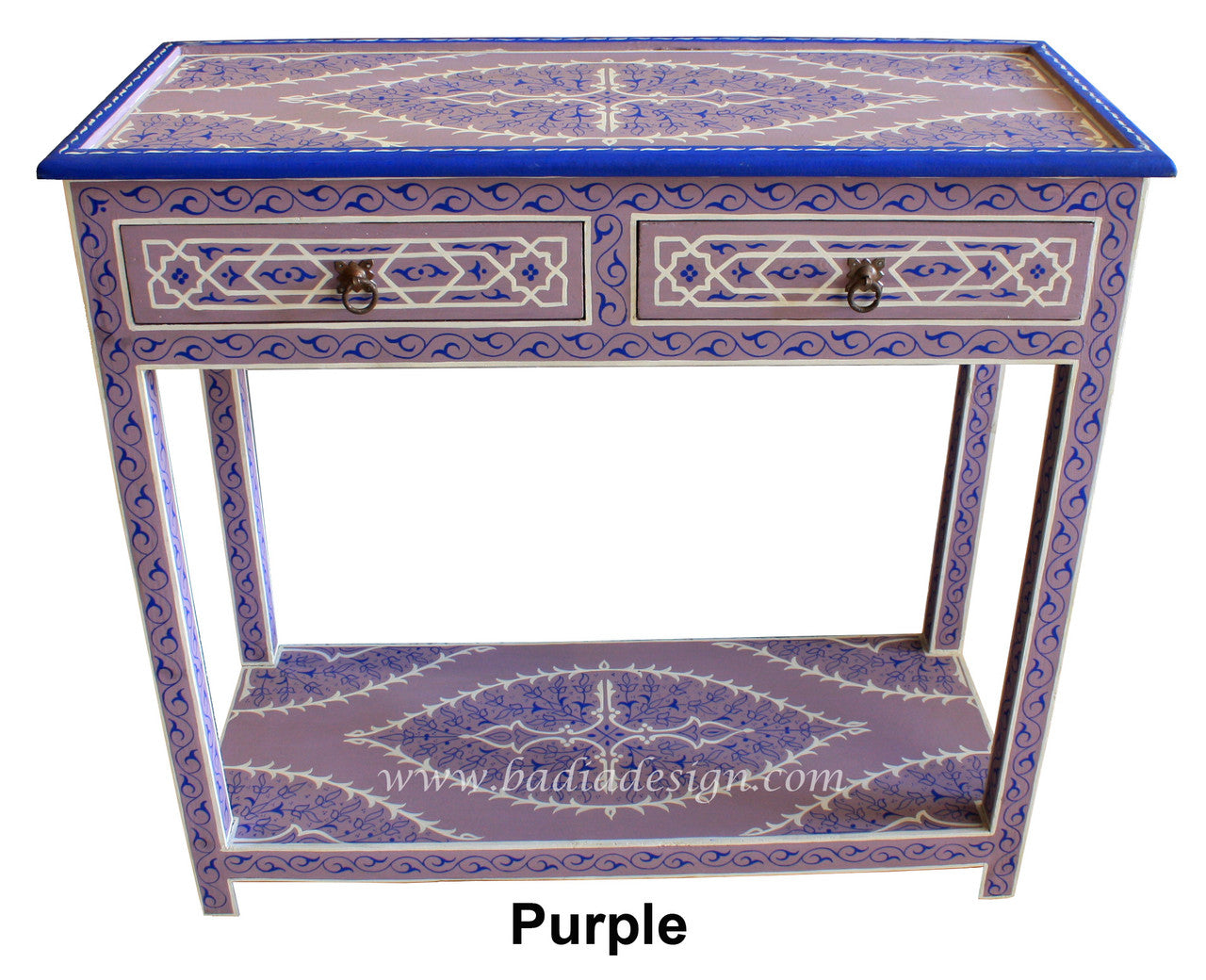 Moroccan Hand Painted Console Table