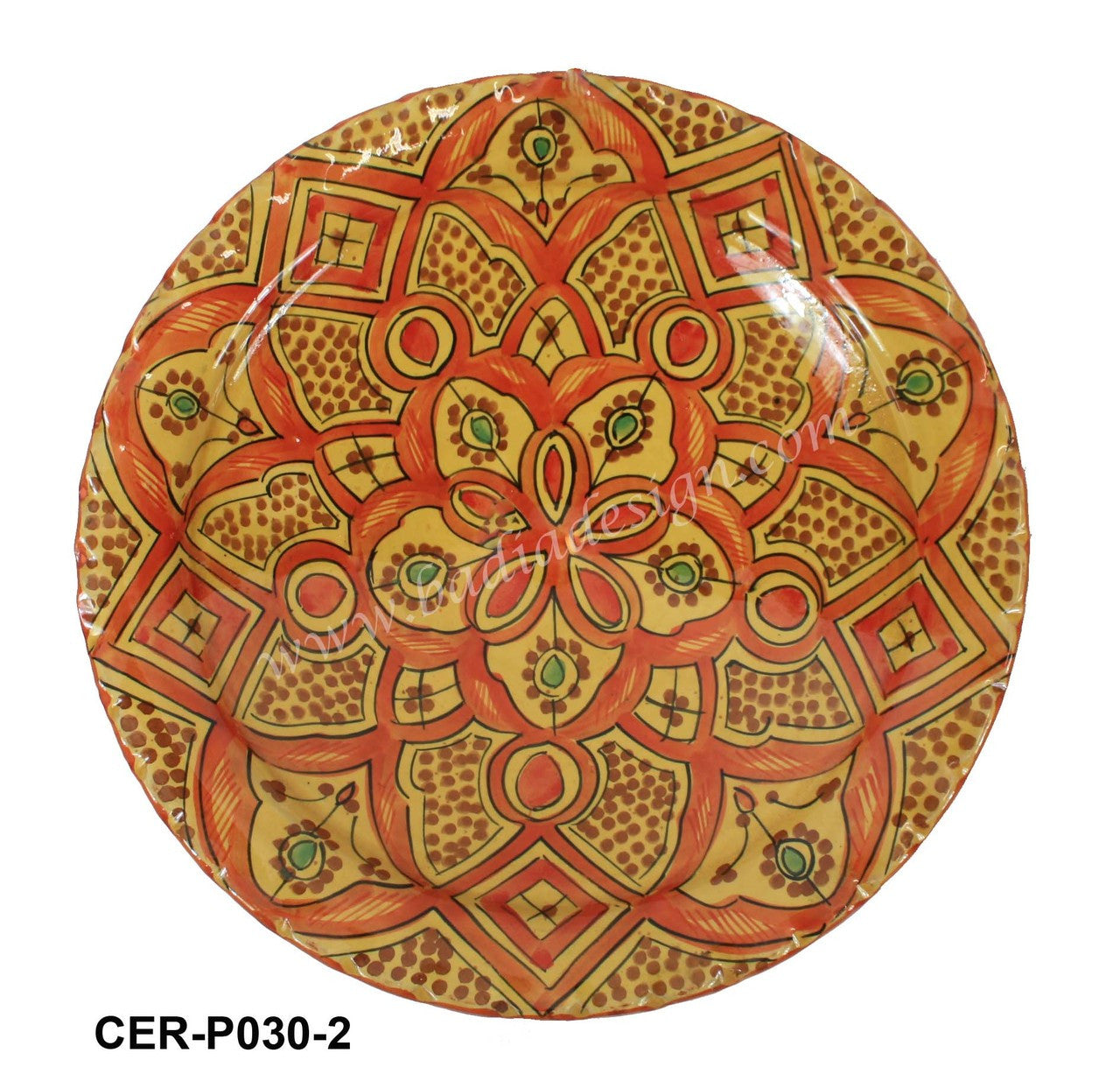 Moroccan Hand Painted Ceramic Plate