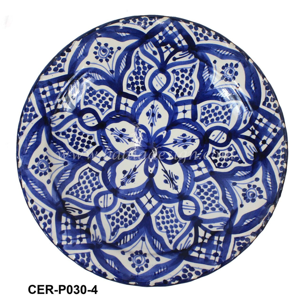 Moroccan Hand Painted Ceramic Plate