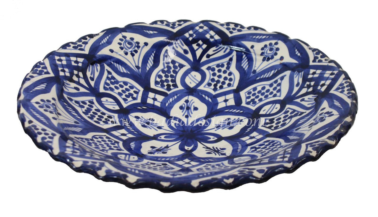 Moroccan Hand Painted Ceramic Plate