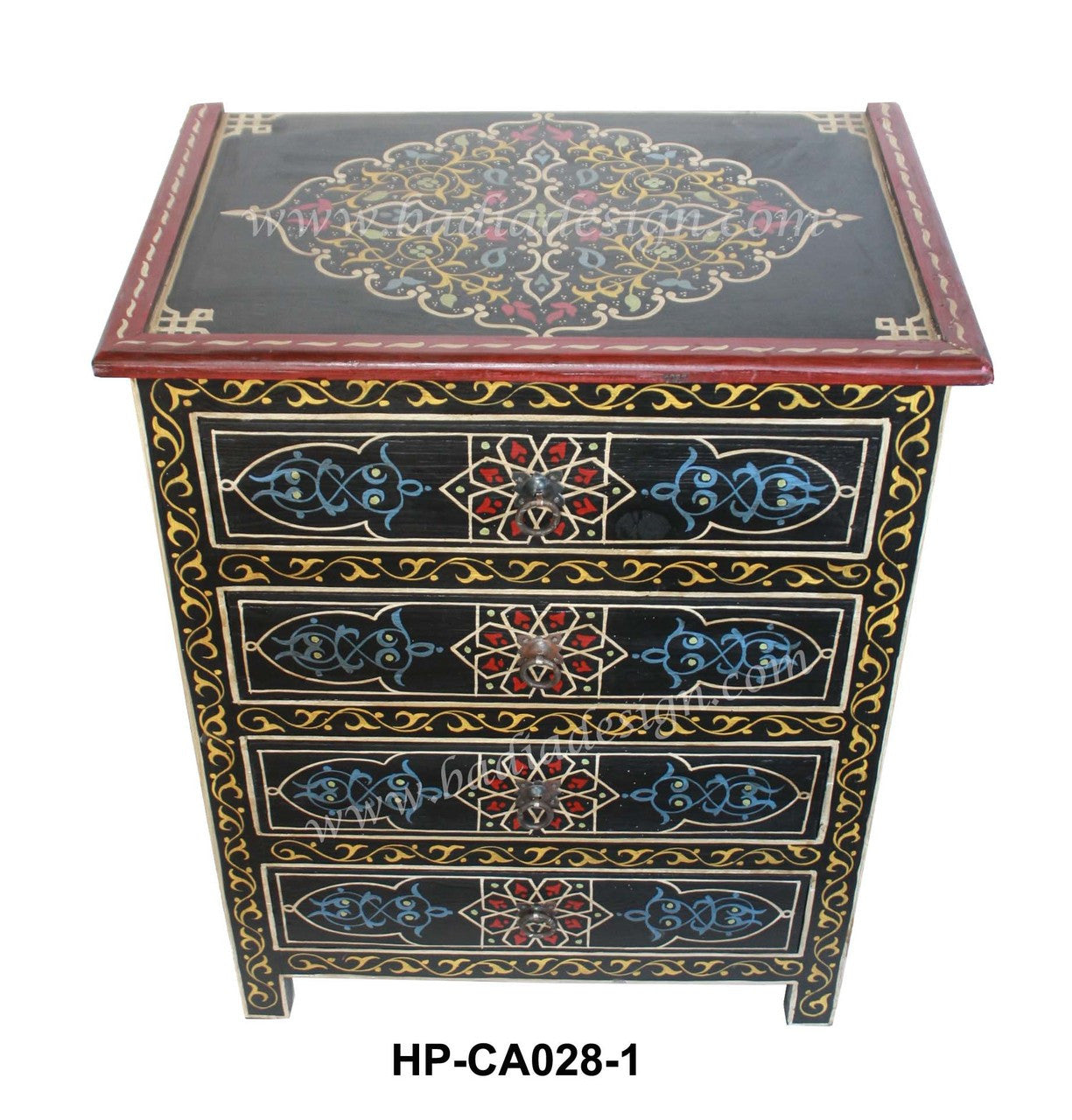Hand Painted Cedar Nightstand