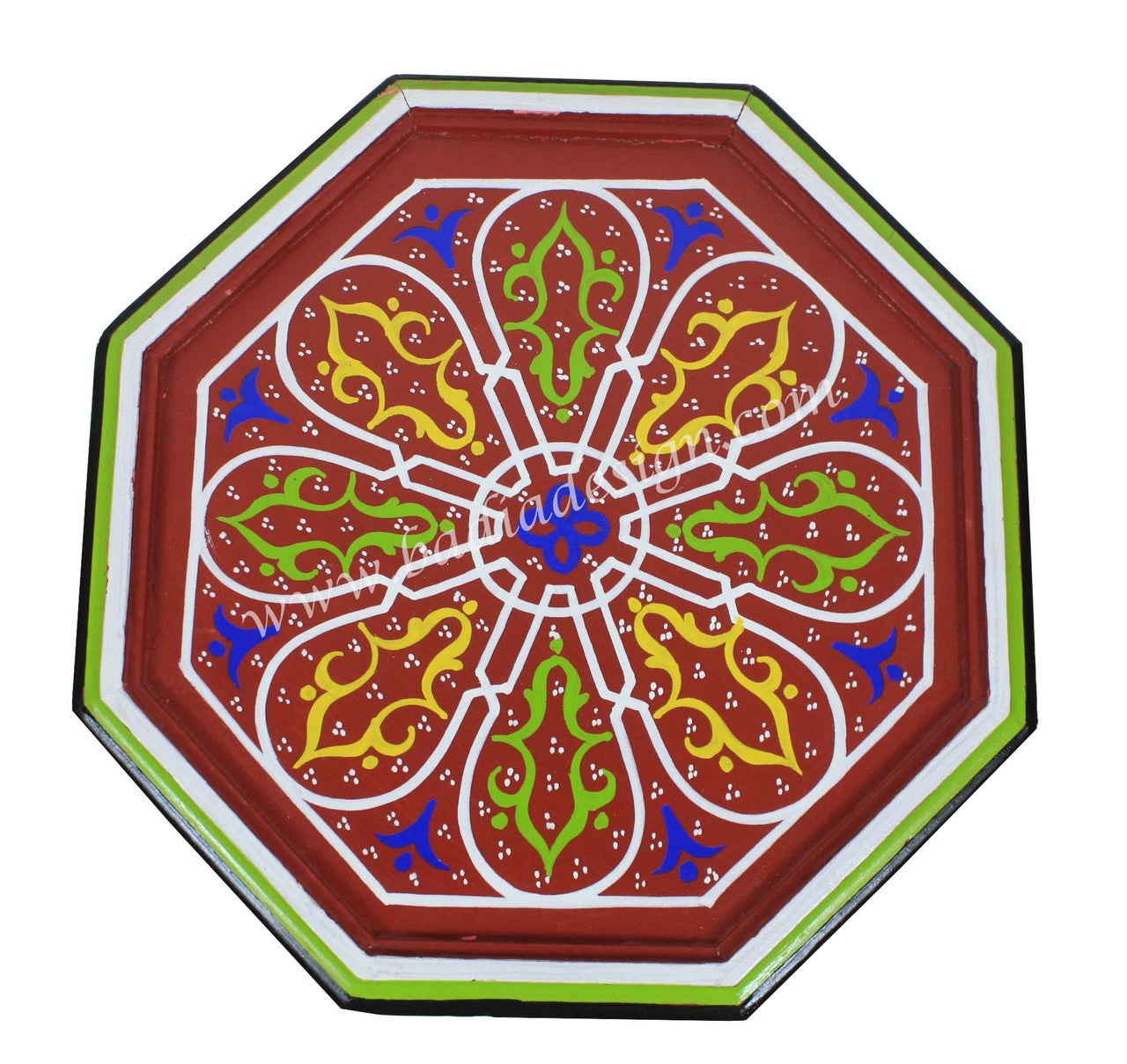 Multi Color Hand Painted Side Table