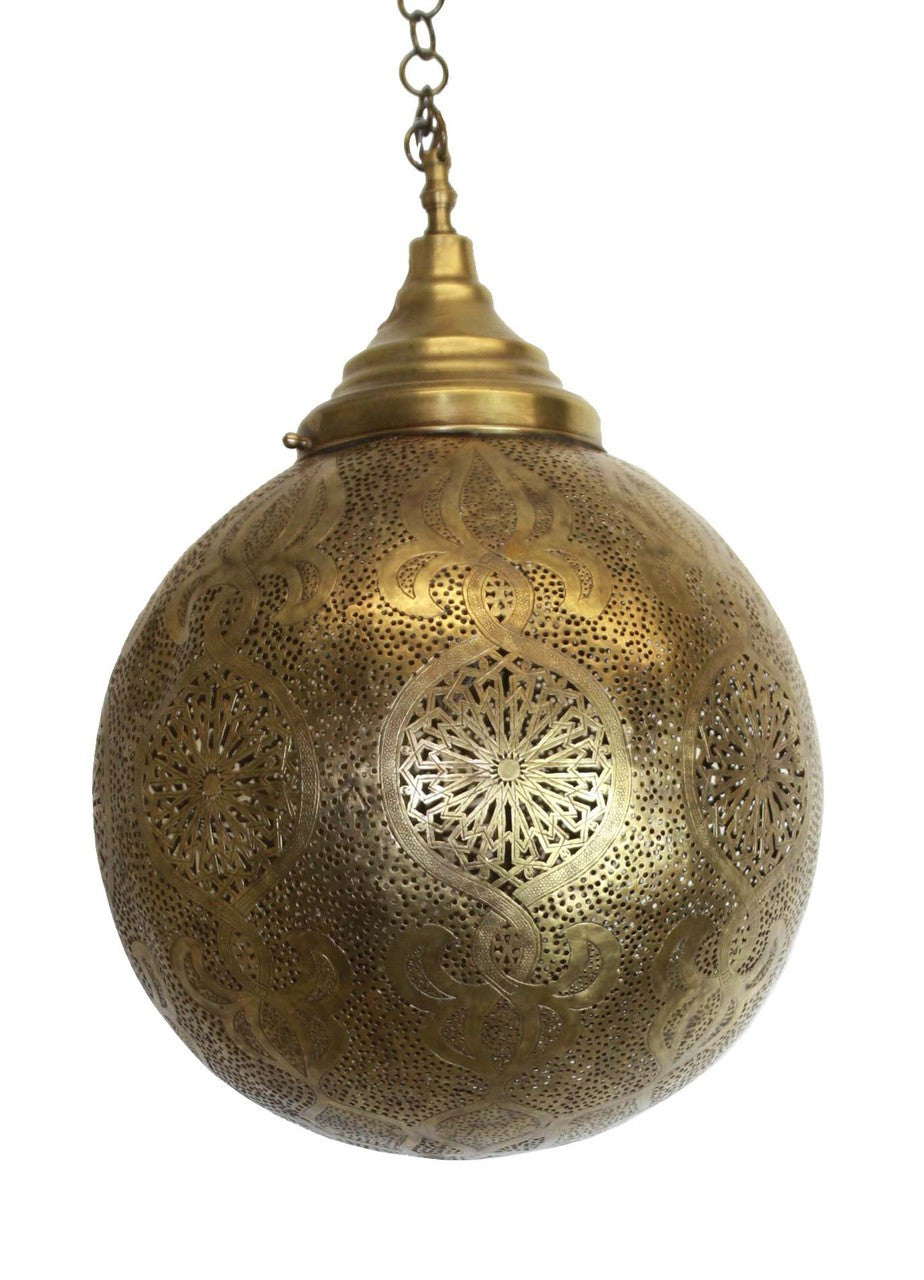 Hanging Brass Ball Lantern