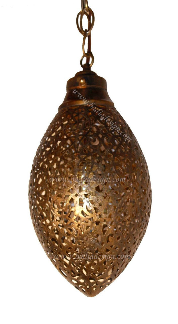Moroccan Hanging Brass Lantern