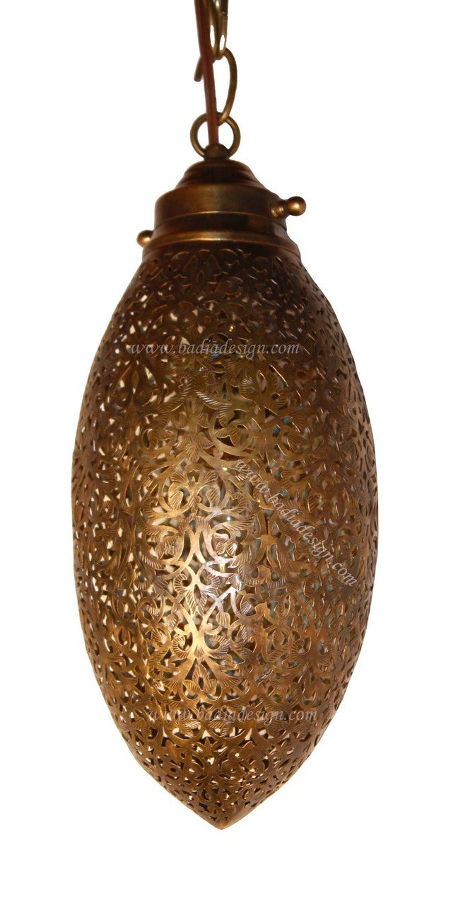 Moroccan Hanging Brass Lantern