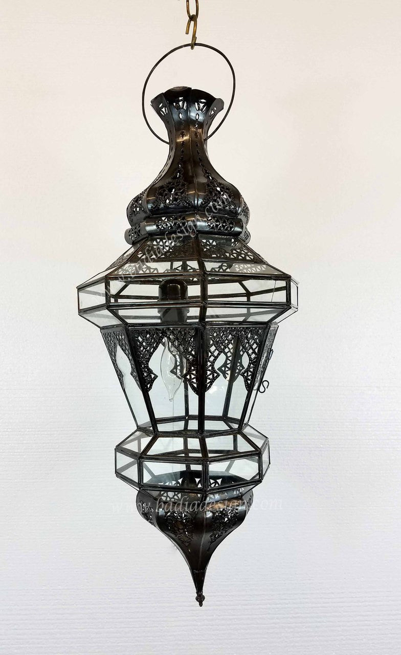 Moroccan Hanging Glass Lantern