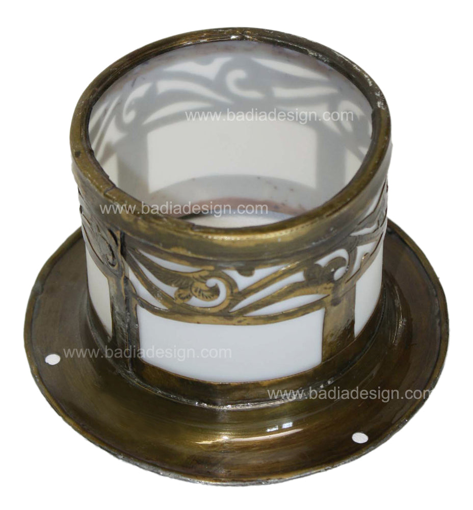 Ornate Brass Recessed Light Trim