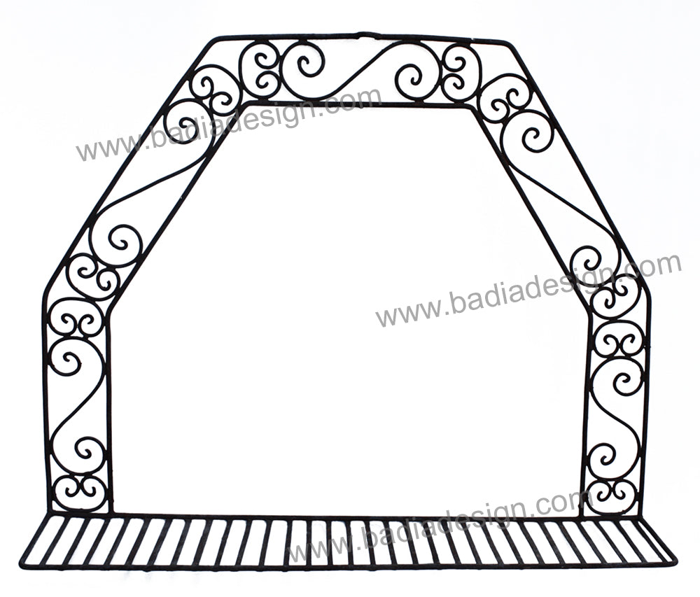 Wrought Iron Wall Shelf