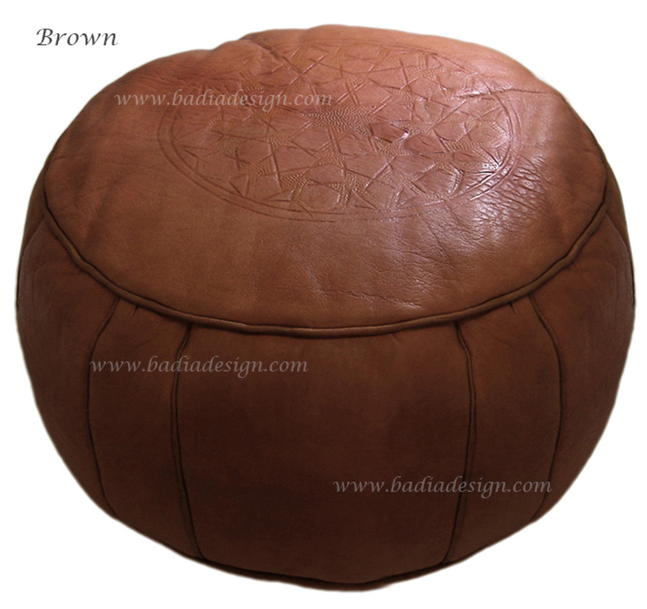 Moroccan Premium Leather Ottoman