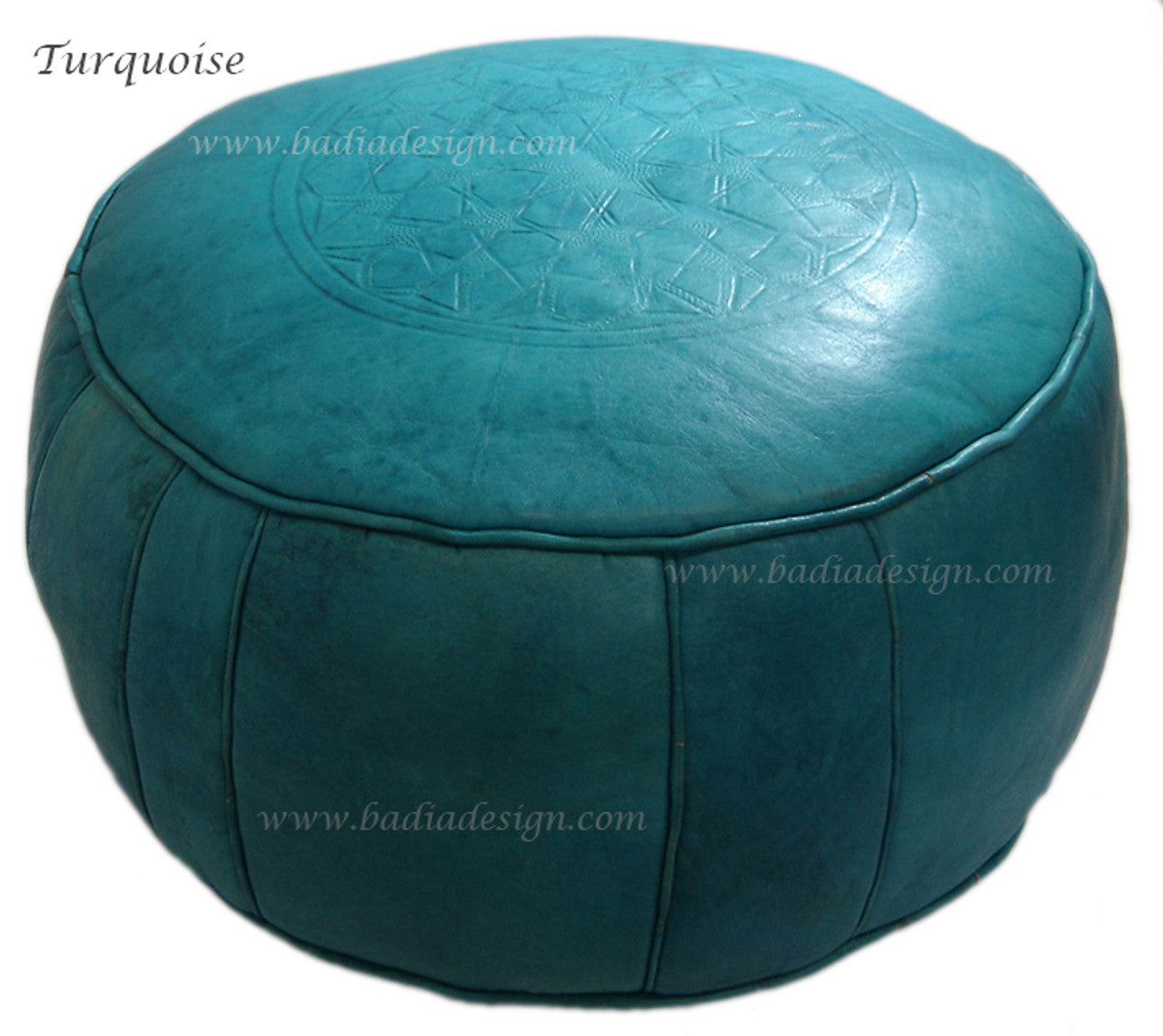 Moroccan Premium Leather Ottoman