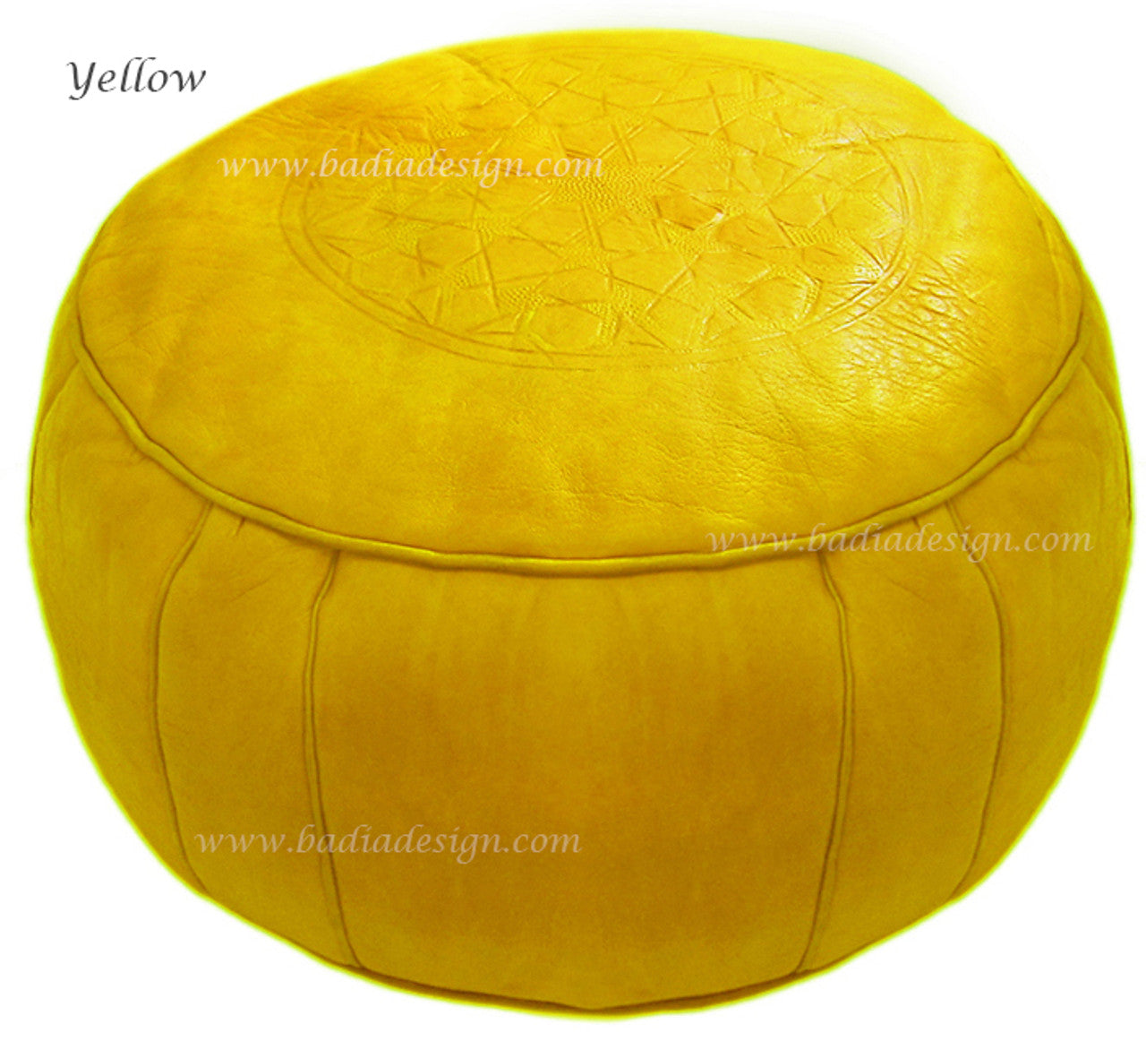 Moroccan Premium Leather Ottoman