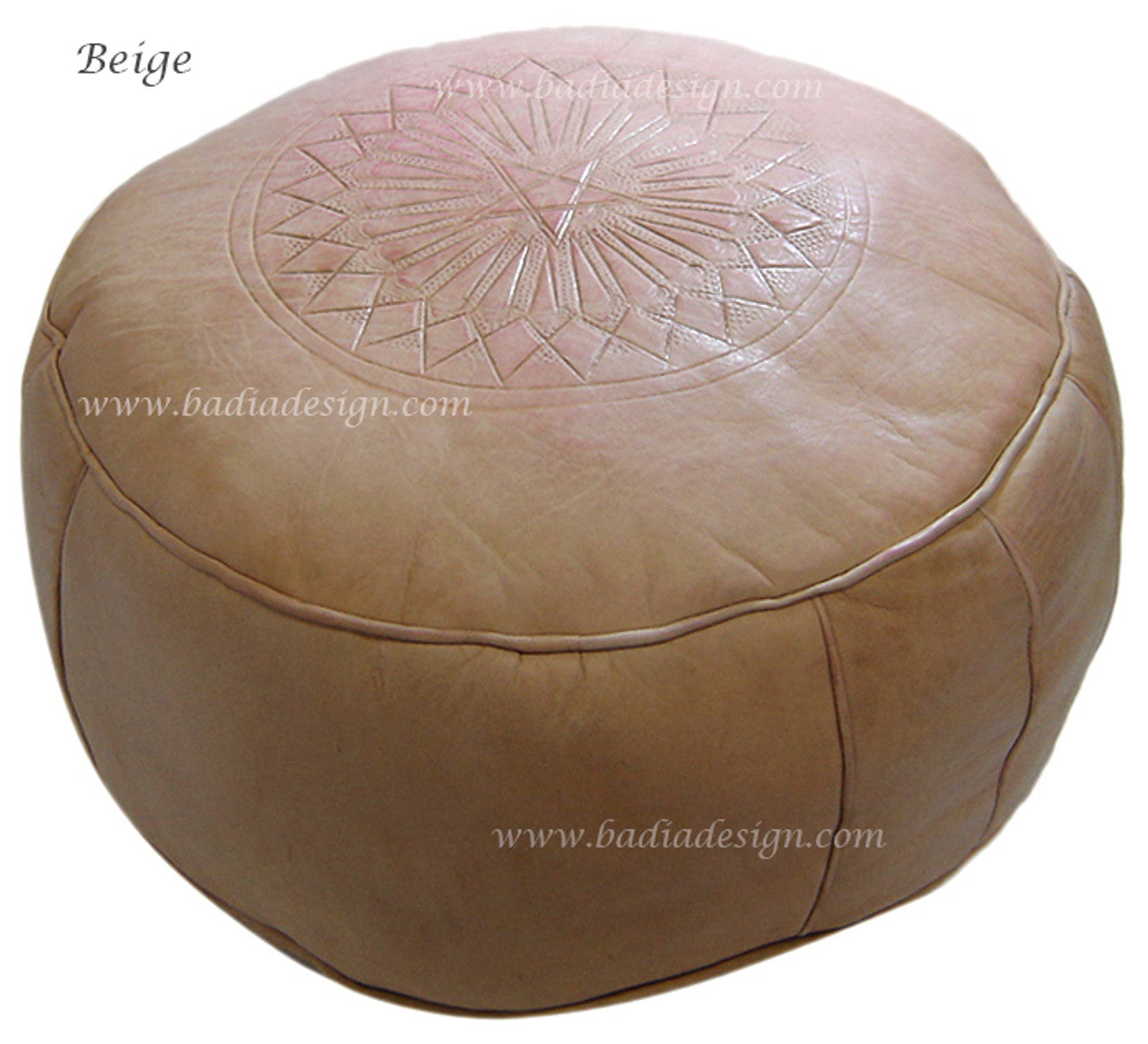 Moroccan Premium Leather Ottoman