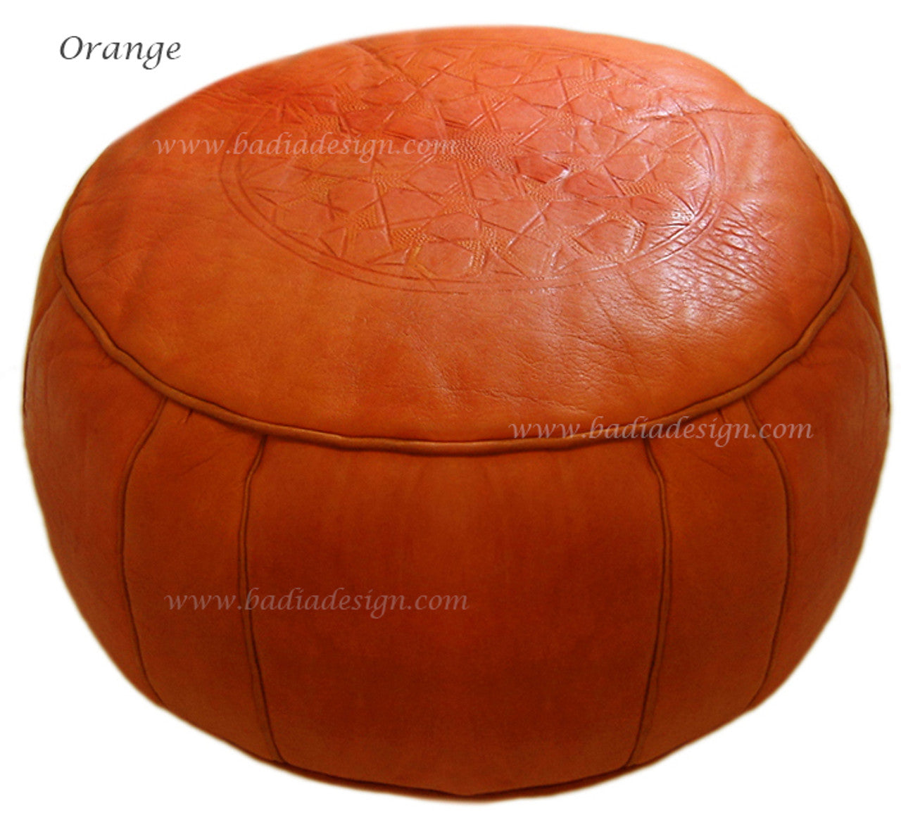 Moroccan Premium Leather Ottoman