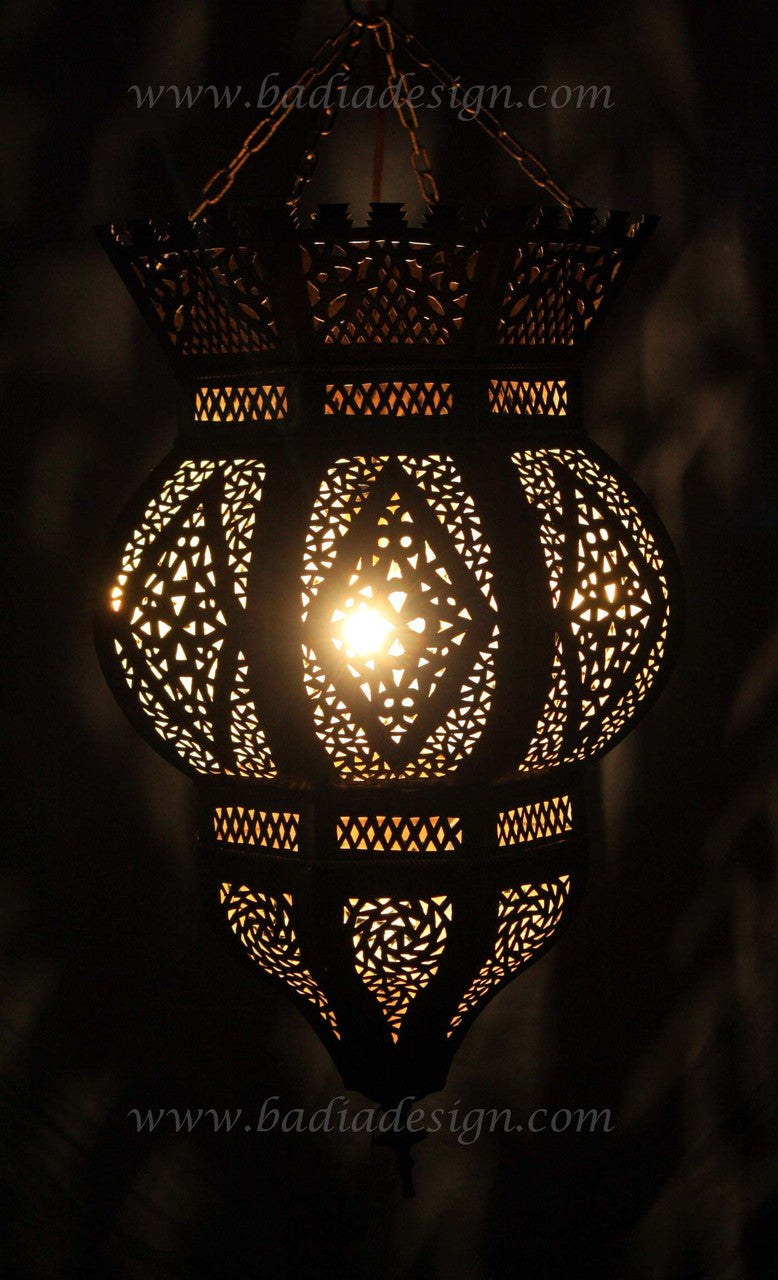 Hanging Moroccan Brass Lantern
