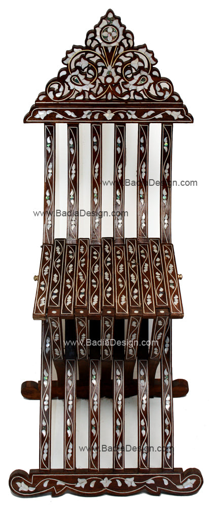 Elegant Mother of Pearl Inlay Handmade Chair