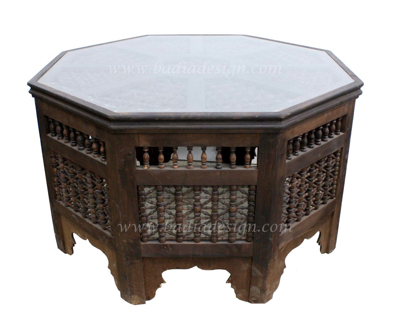 Large Moucharabieh Cedar Wood Table