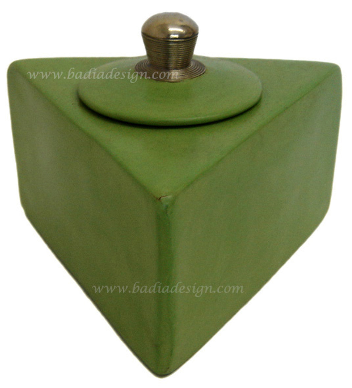 Moroccan Tadelakt Triangular Ceramic Box