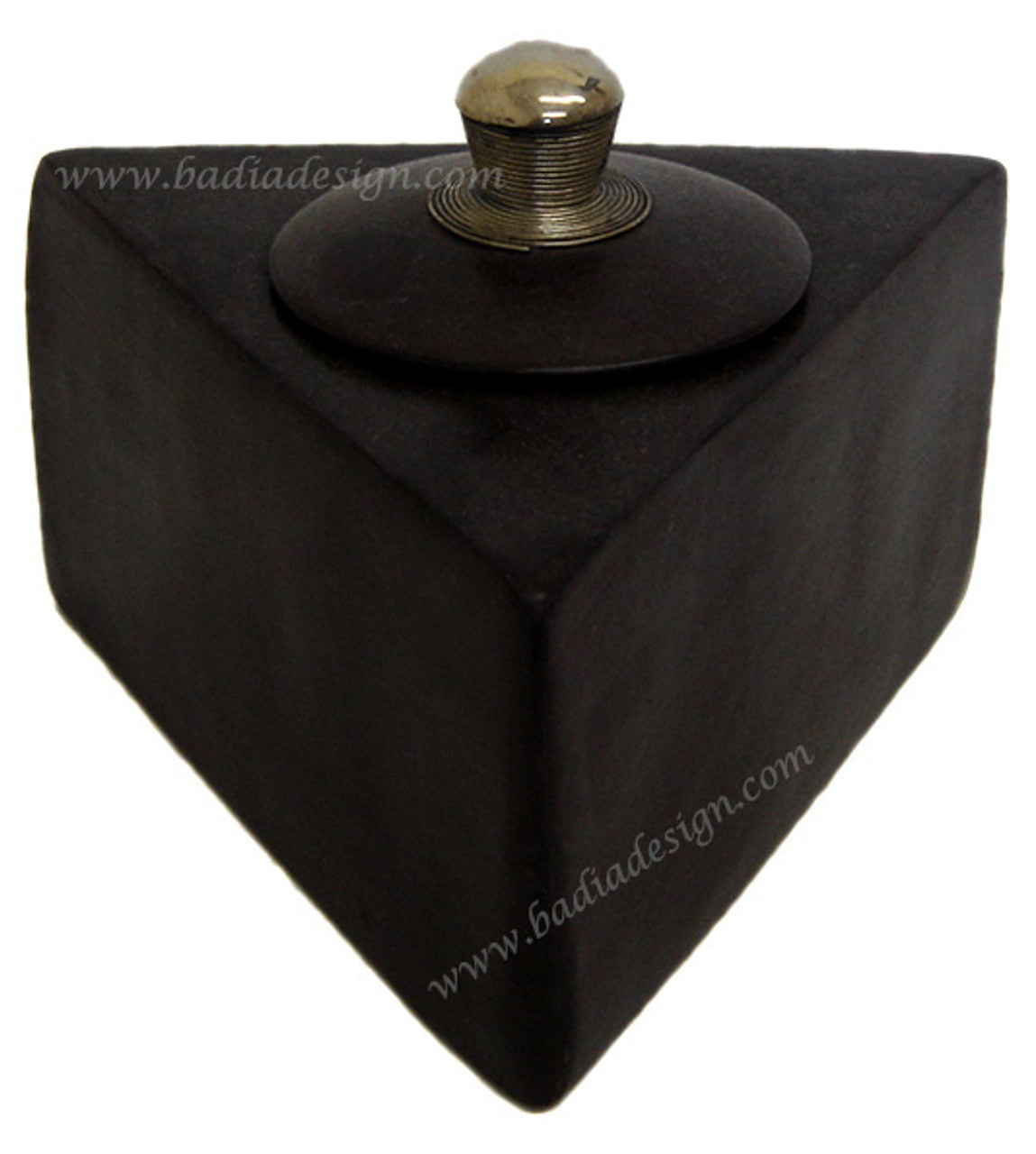 Moroccan Tadelakt Triangular Ceramic Box