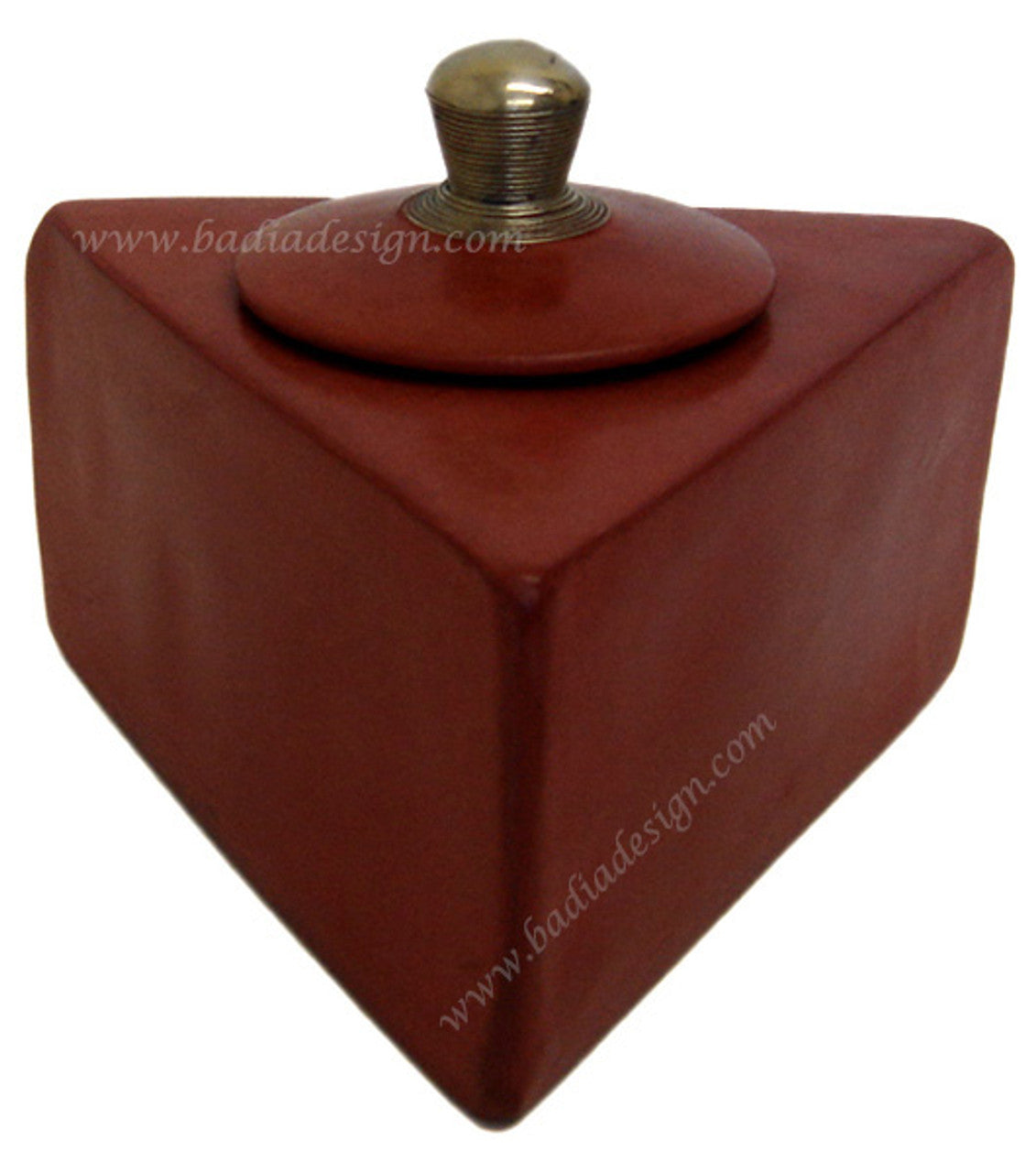Moroccan Tadelakt Triangular Ceramic Box