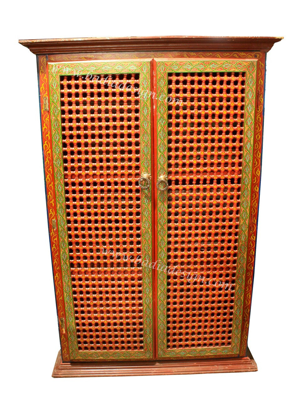 Moroccan Hand Painted Cabinet