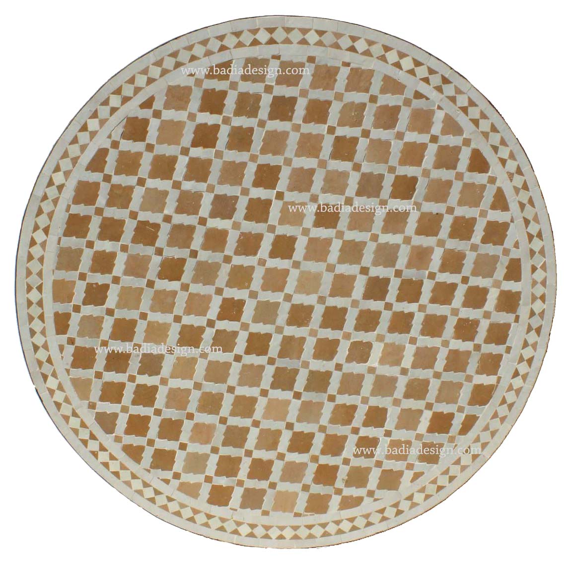 39" Moroccan Mosaic Tile Table Top