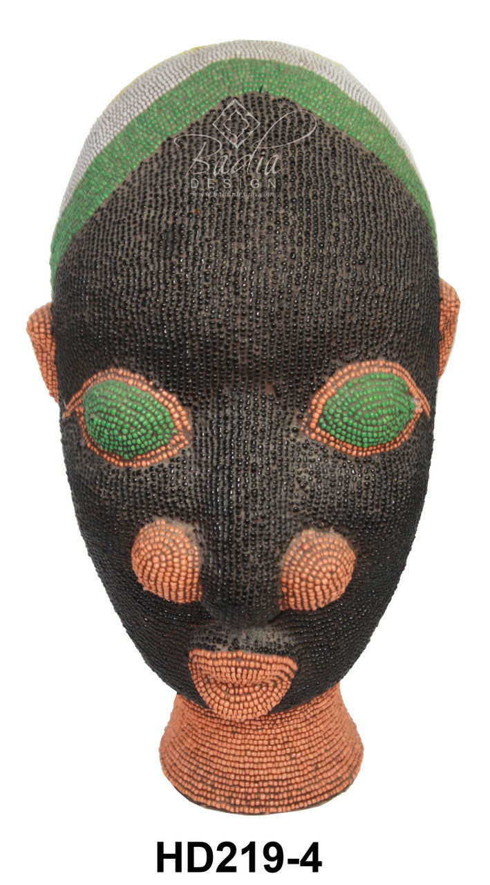 Multi-Color African Beaded Heads
