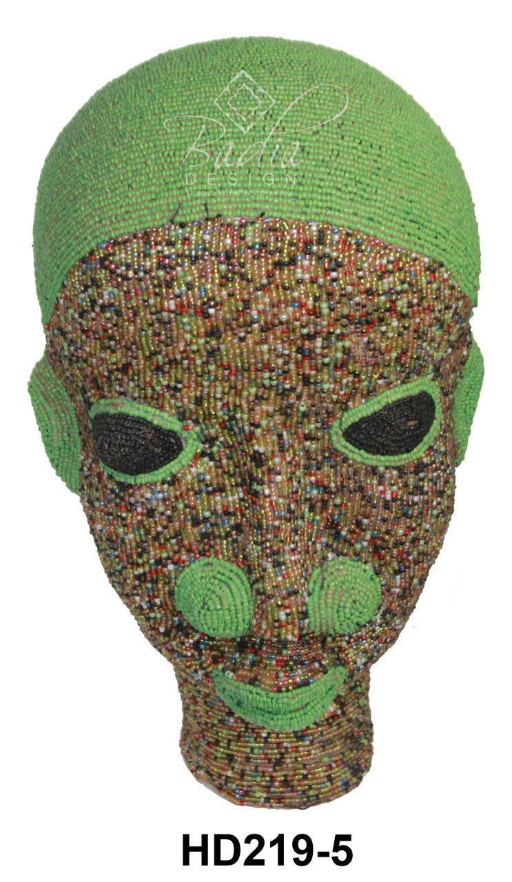 Multi-Color African Beaded Heads
