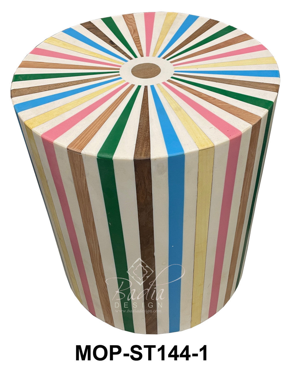 Multi-Color Resin Inlay Table