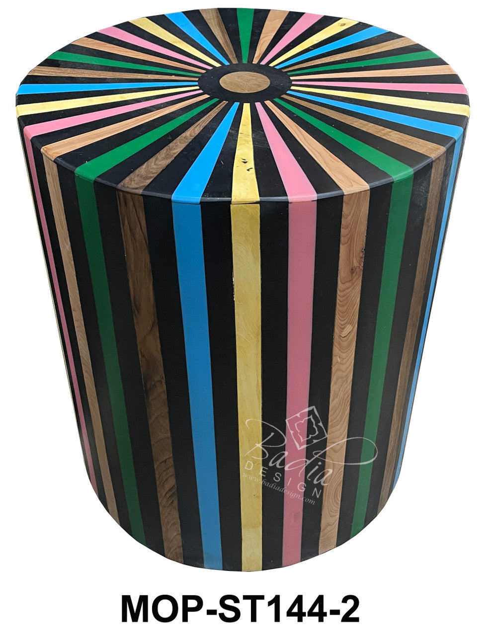 Multi-Color Resin Inlay Table