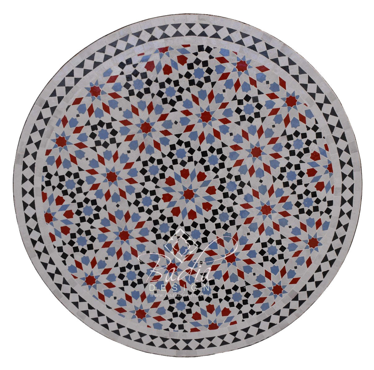 32" Moroccan Mosaic Tile Table Top