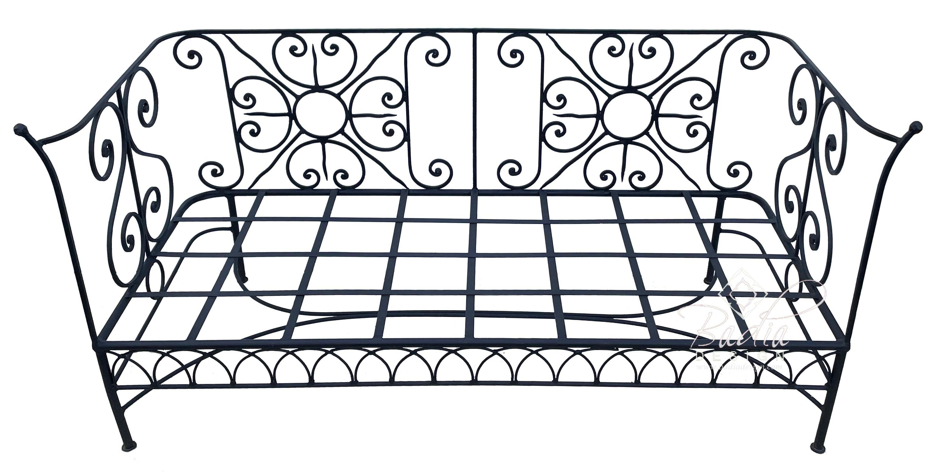 Wrought Iron Bench