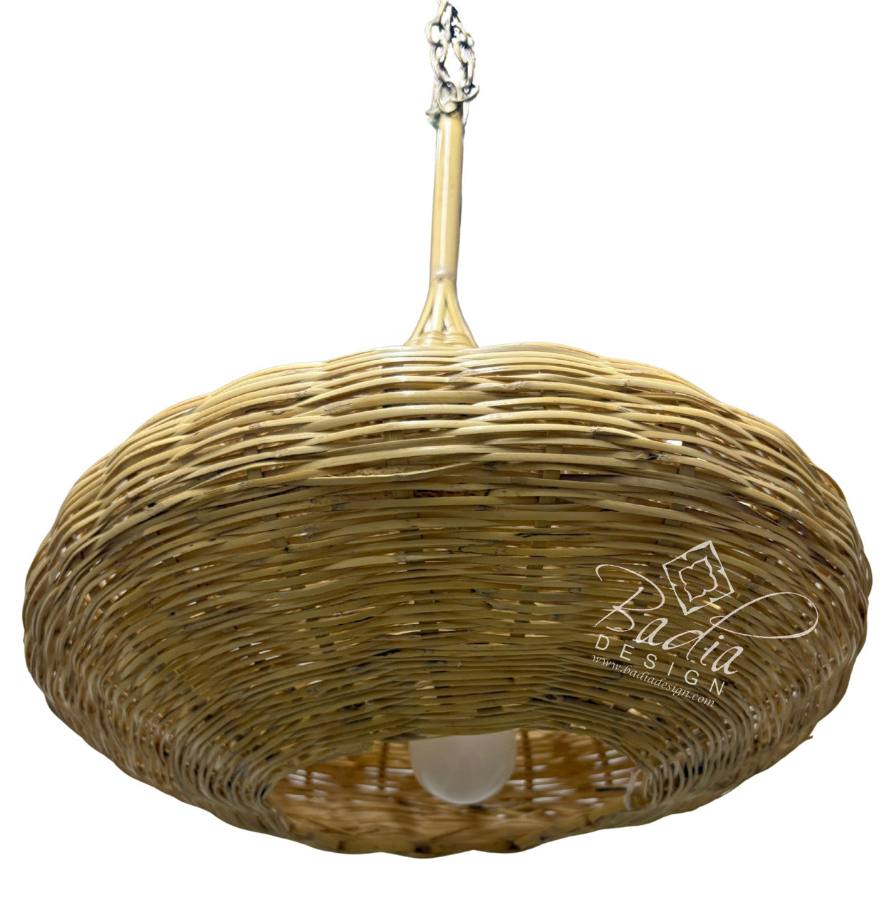 Handwoven Teardrop Shaped Raffia Lantern