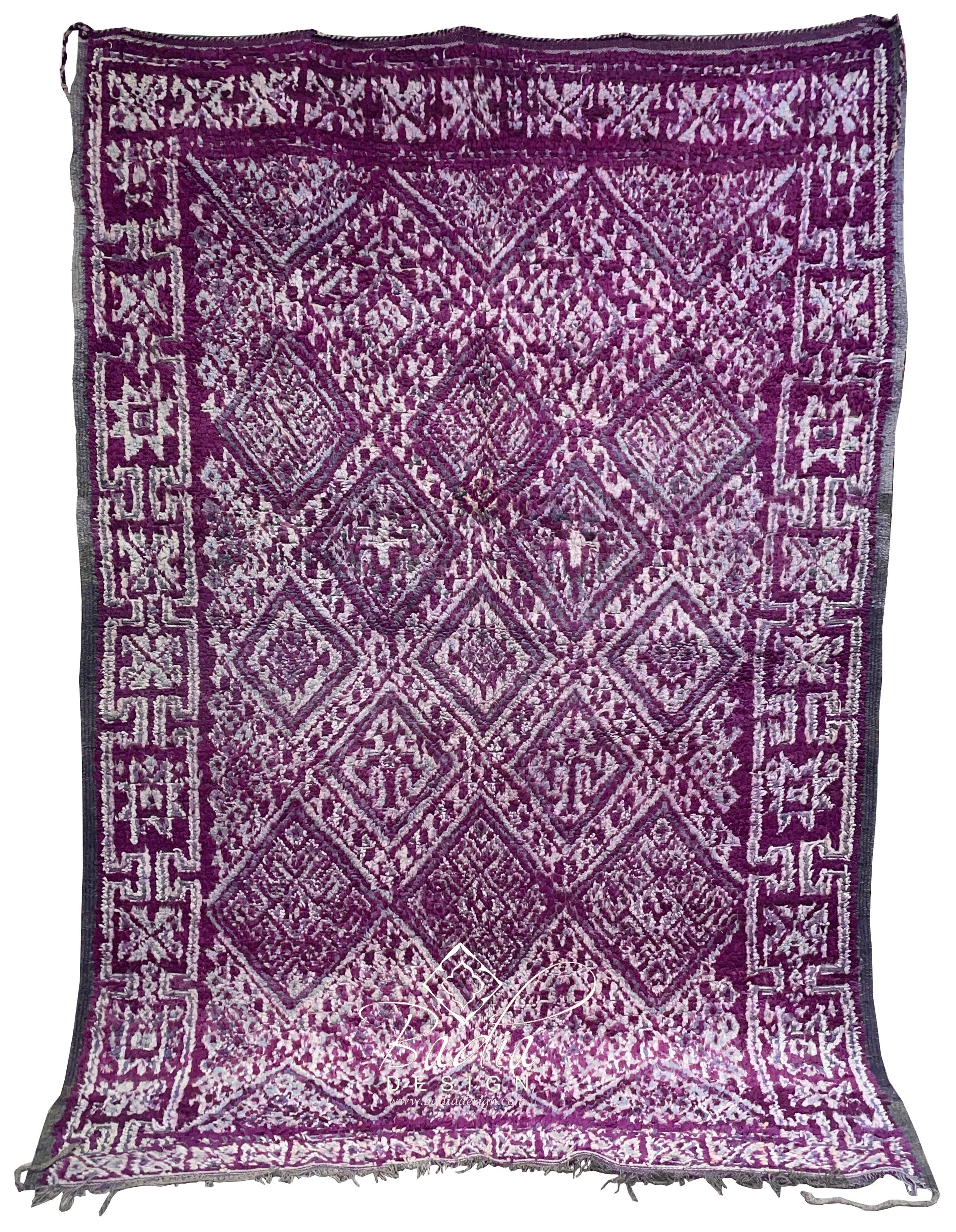 Purple Handwoven Moroccan Berber Rug