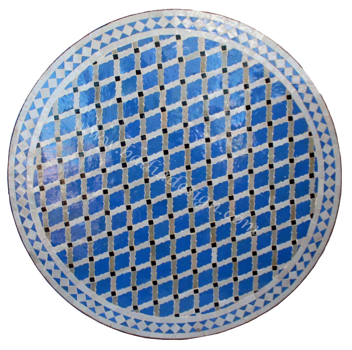 39" Moroccan Mosaic Tile Table Top