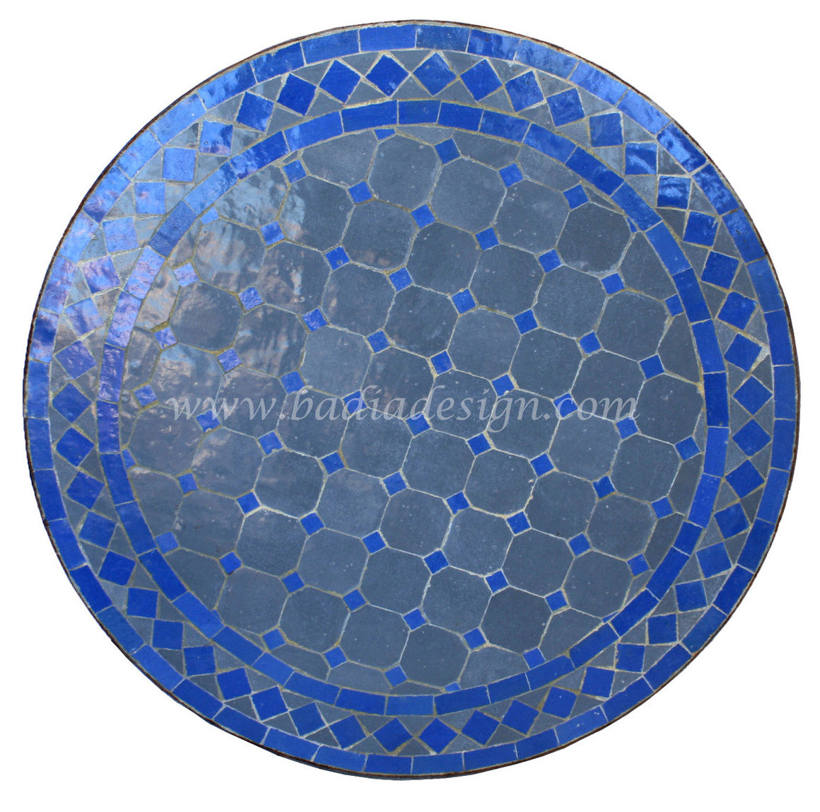 24" Round Moroccan Tile Table
