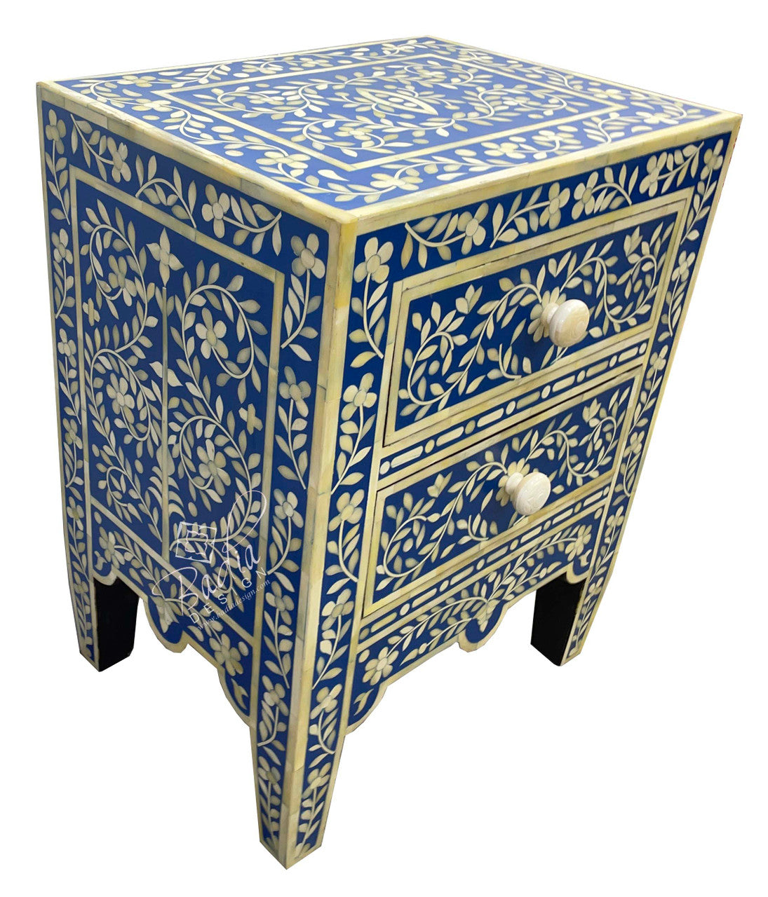 Moroccan Camel Bone Resin Nightstand