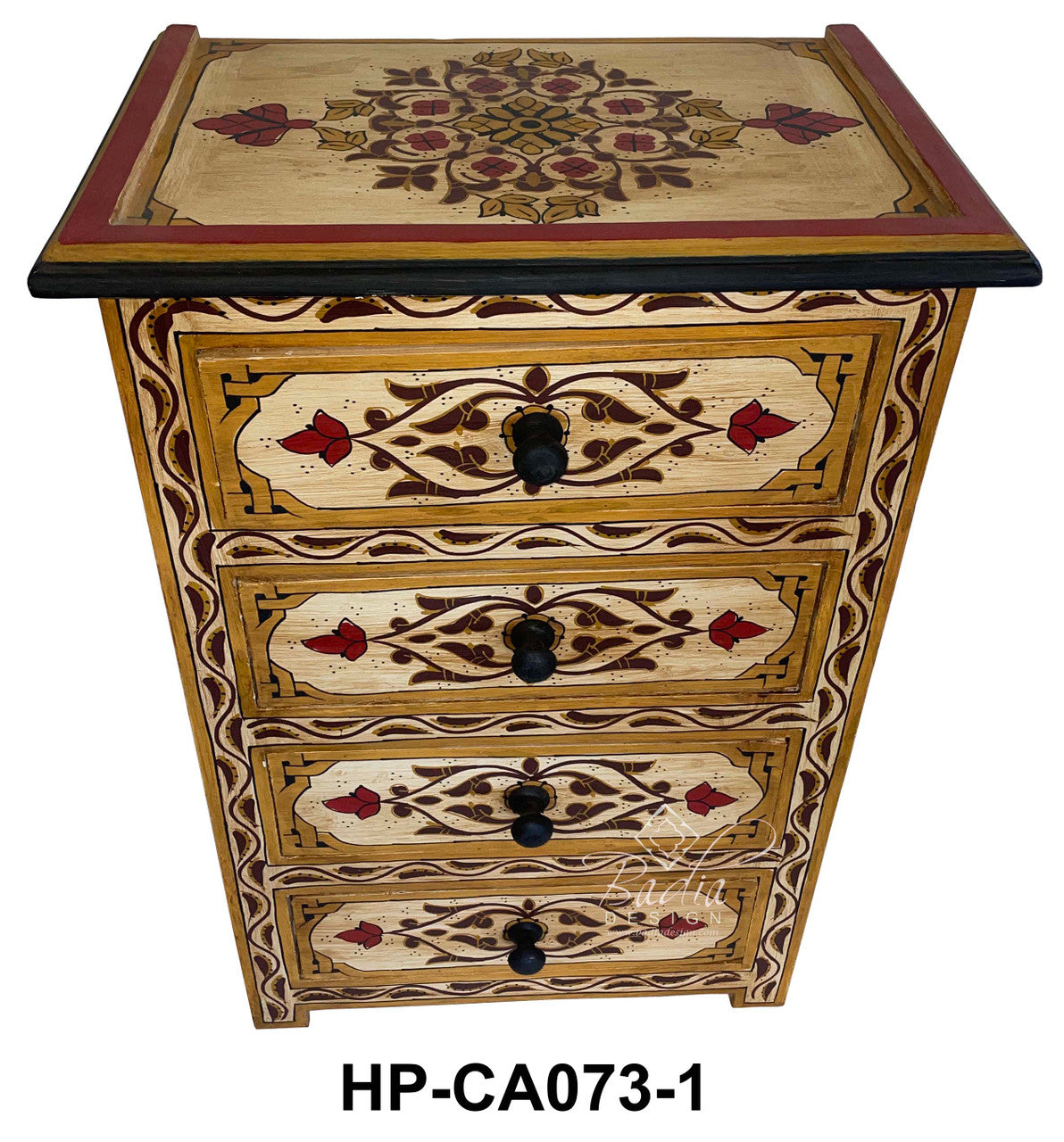 Hand Painted Bedroom Nightstand