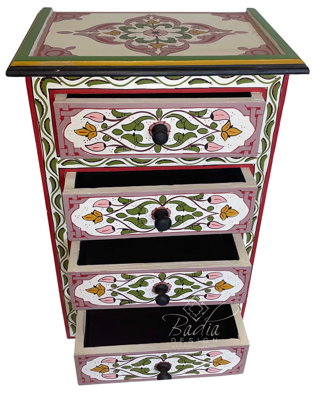 Hand Painted Bedroom Nightstand