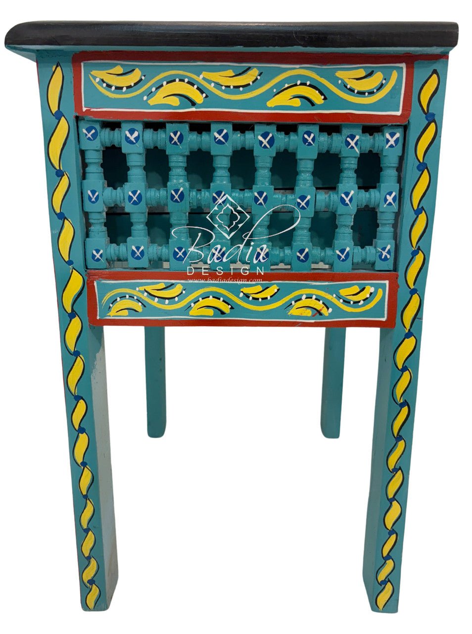 Small Multi-Color Hand Painted Nightstands