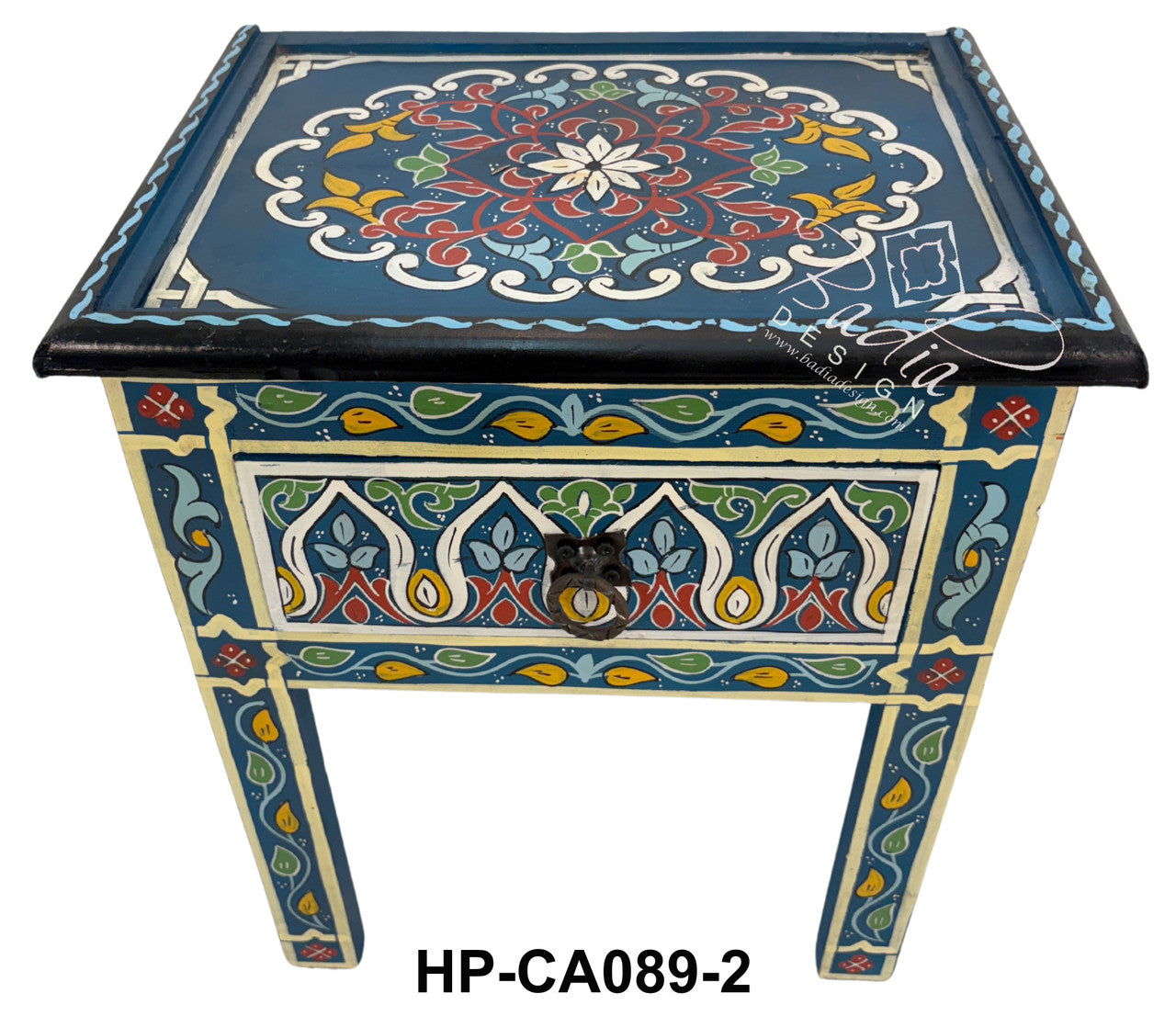 Small Multi-Color Hand Painted Nightstands