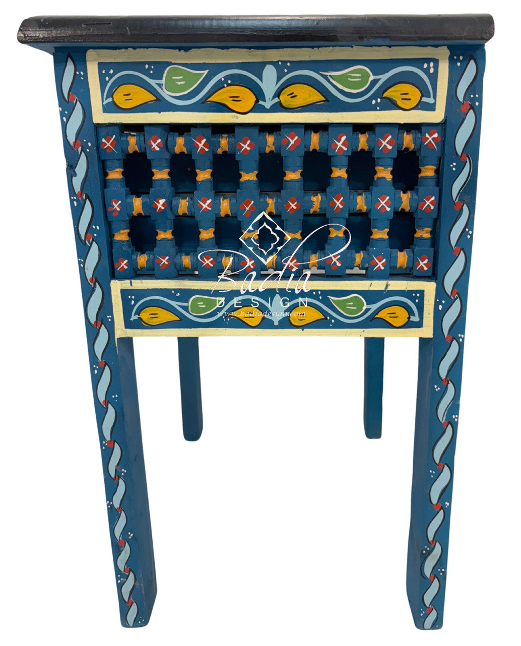 Small Multi-Color Hand Painted Nightstands