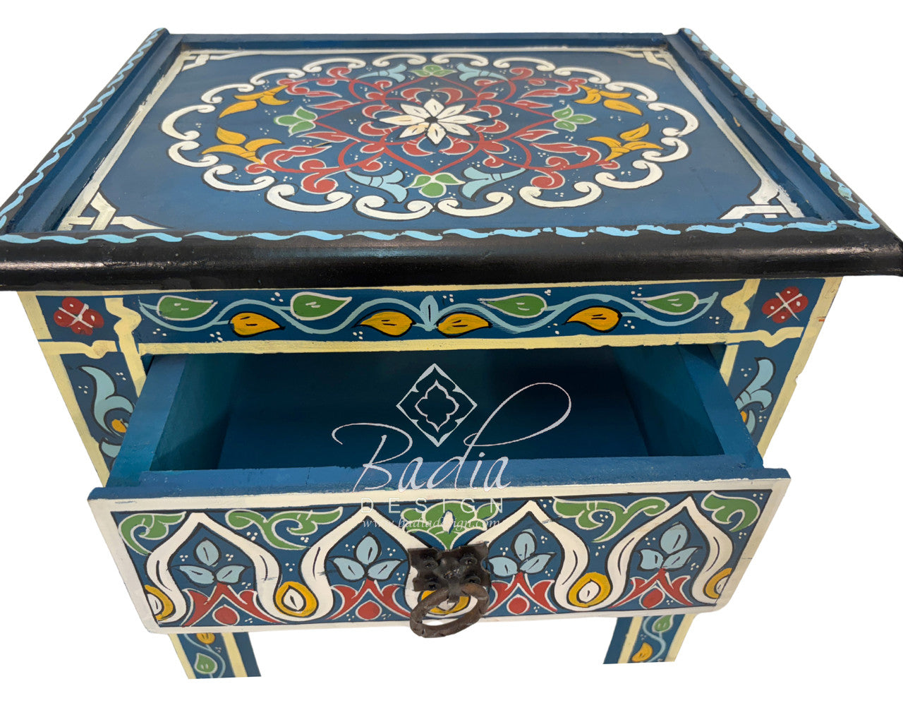 Small Multi-Color Hand Painted Nightstands