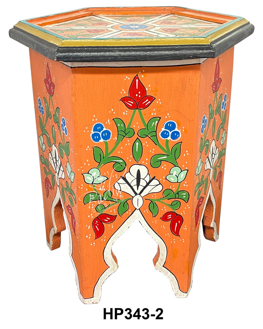 Small Colorful Hand Painted Side Tables