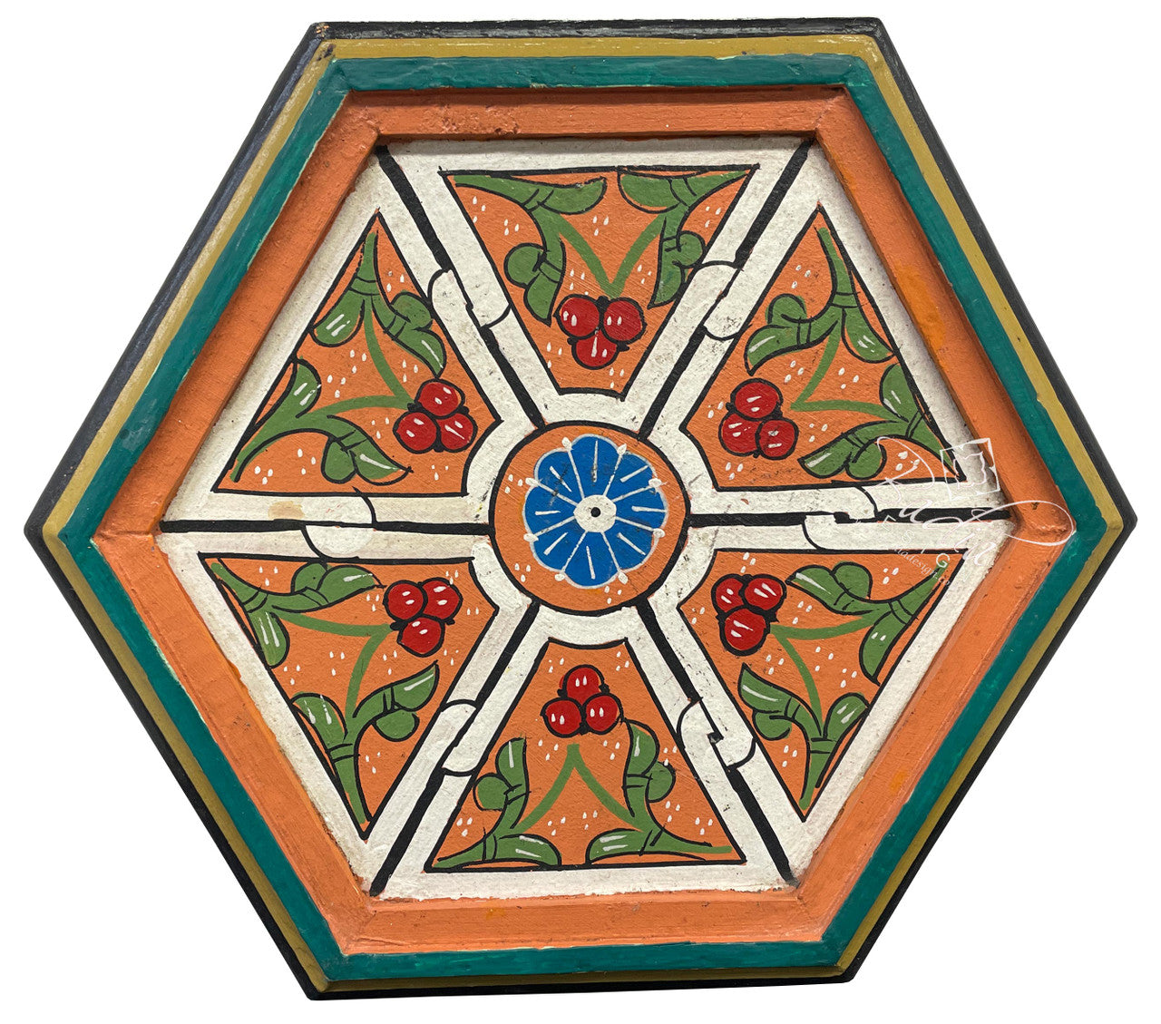 Small Colorful Hand Painted Side Tables