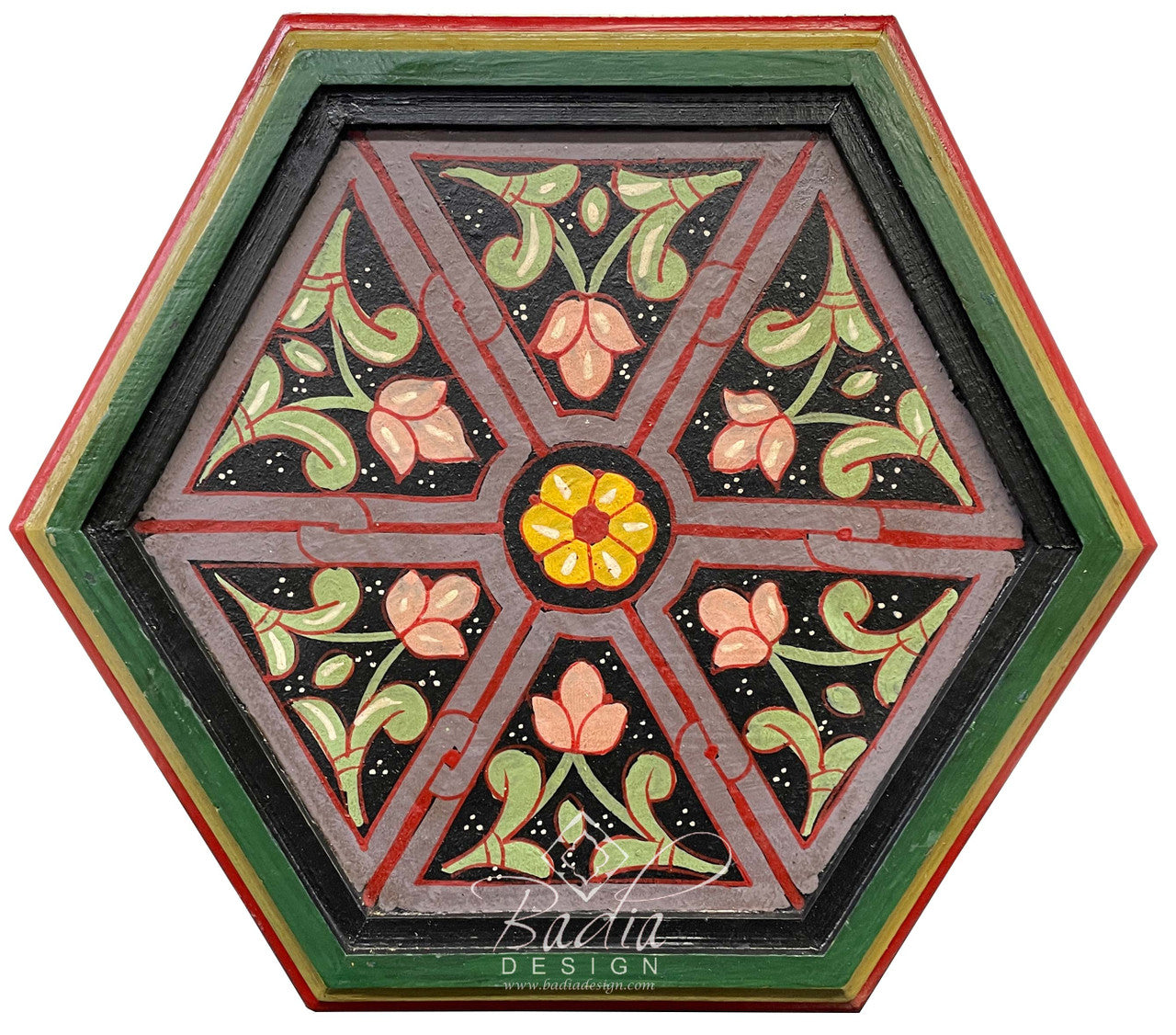 Small Colorful Hand Painted Side Tables